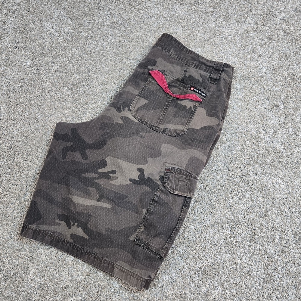 Vintage Y2K Airwalk Camo Cargo‎ Jorts Shorts Mens 36 Cargo Grunge Skater